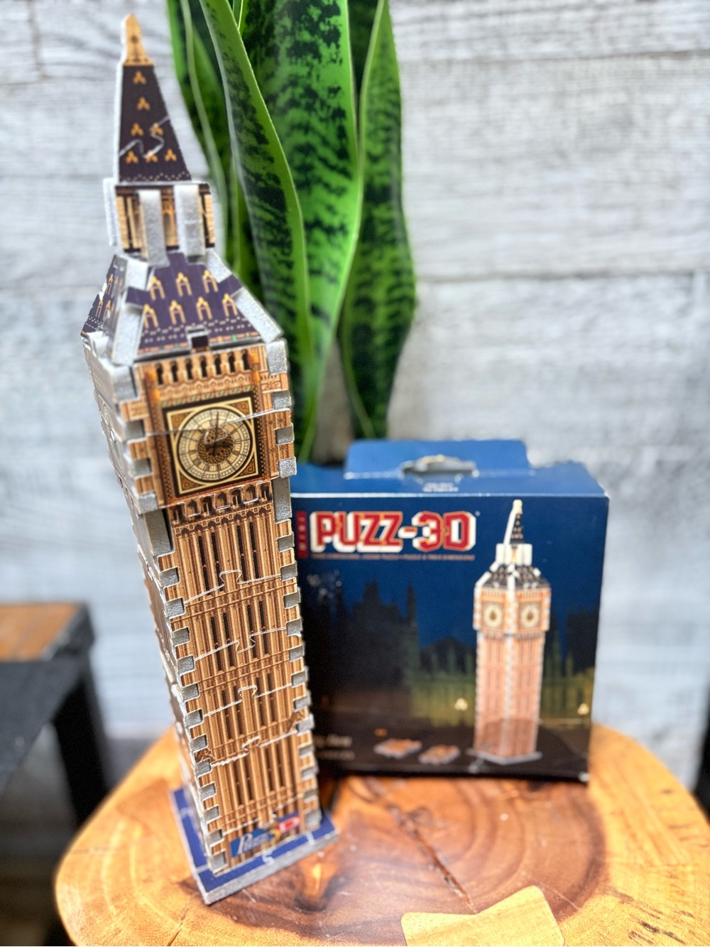 Wrebbit | Puzz-3D Mini Big Ben 52-Piece Foam-Backed Adult Puzzle Complete 1996